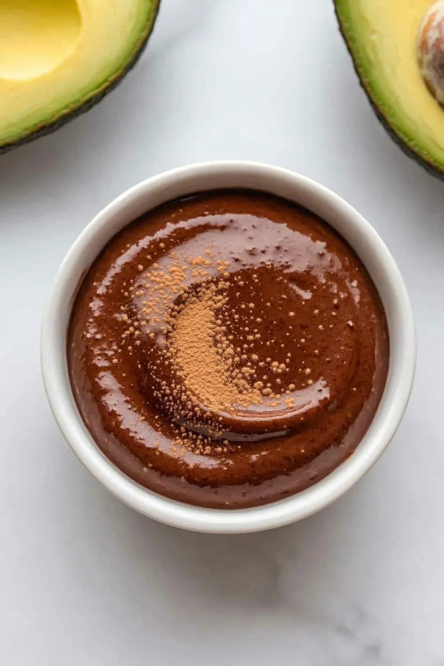 Creamy 3 Ingredient Avocado Chocolate Mousse