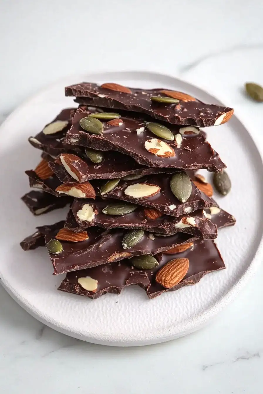 Simple Dark Chocolate Nut Bark