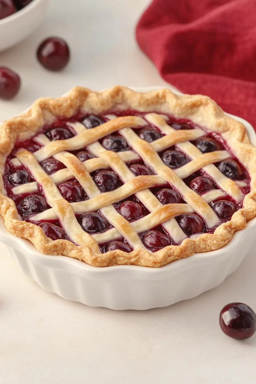 Juicy Vegan Cherry Pie