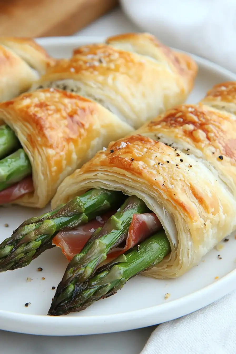 Elegant Prosciutto Wrapped Asparagus in Puff Pastry