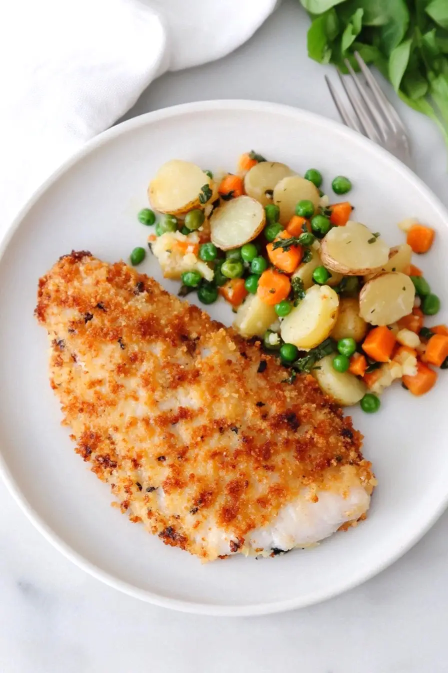 Healthy Panko Crusted Orange Roughy