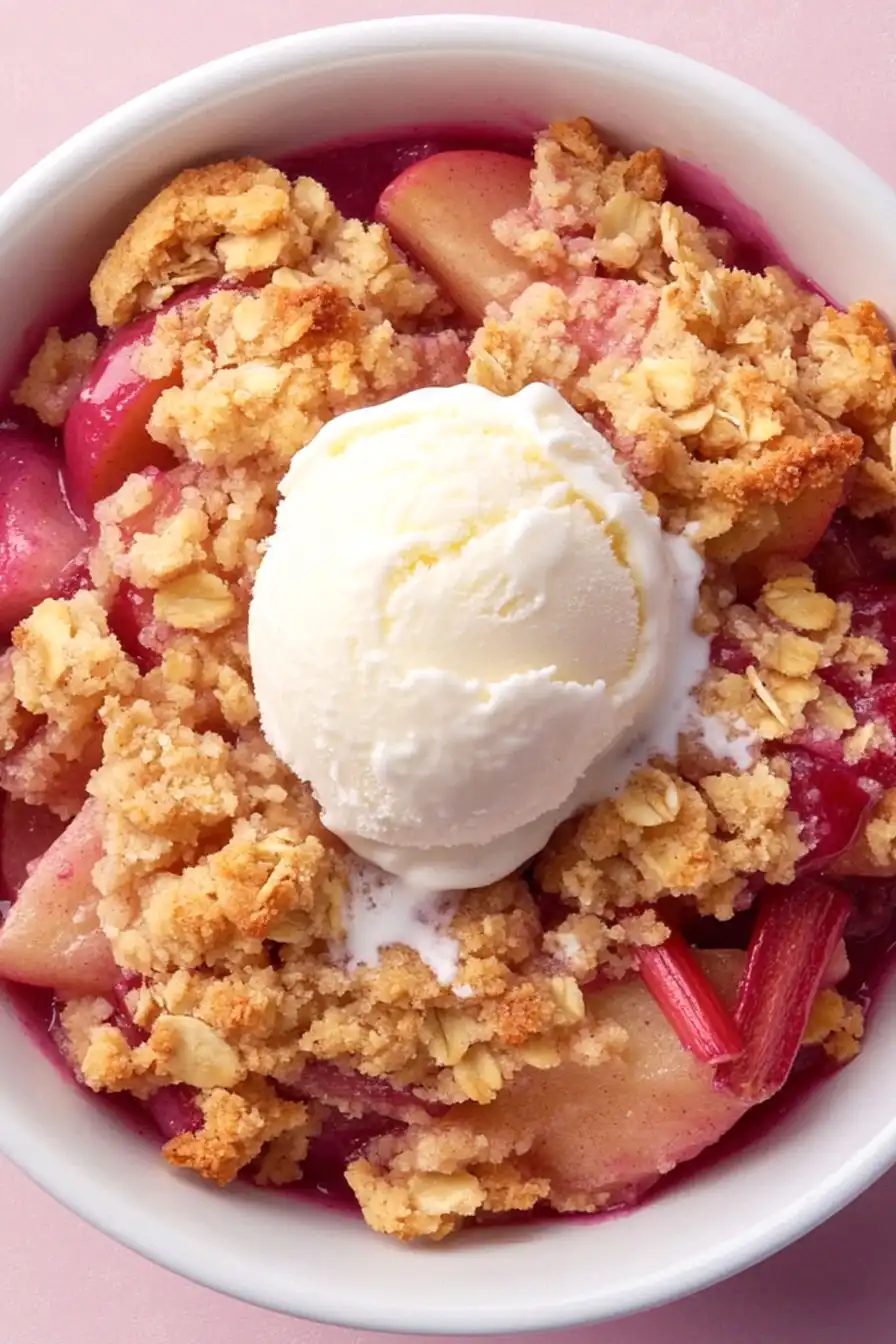 Best Apple Rhubarb Crisp
