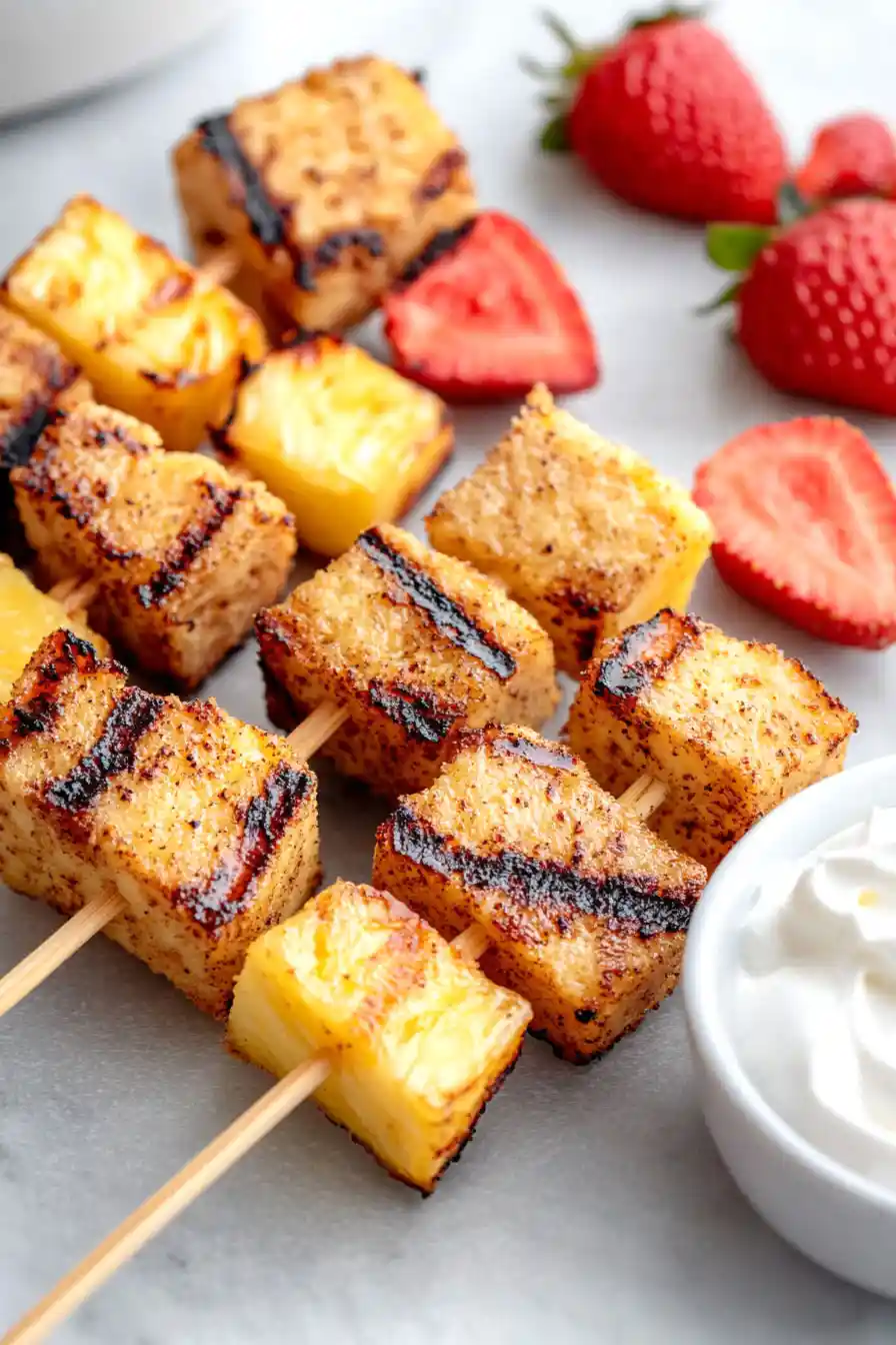 Easy Pound Cake Fruit Kabobs
