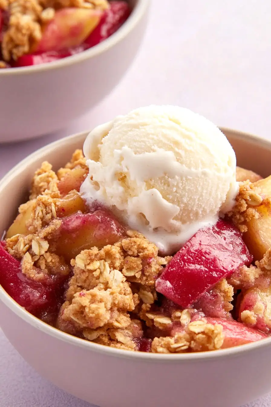 Best Apple Rhubarb Crisp