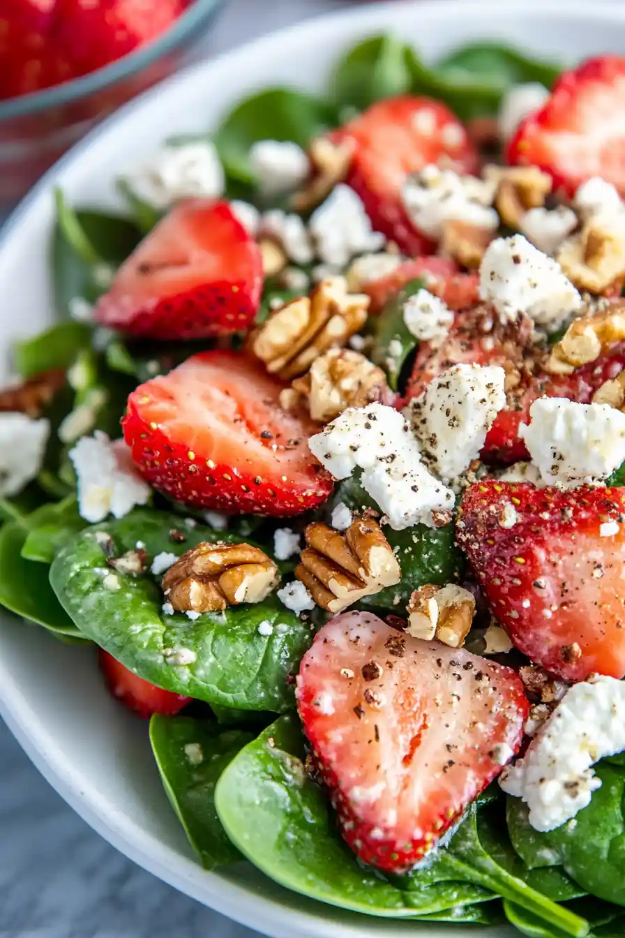 Best Paleo and Keto Strawberry Spinach Salad