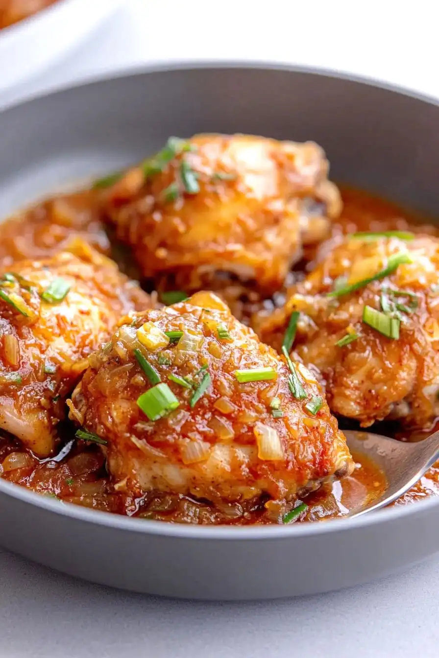 Tasty Chicken Thighs and Gravy