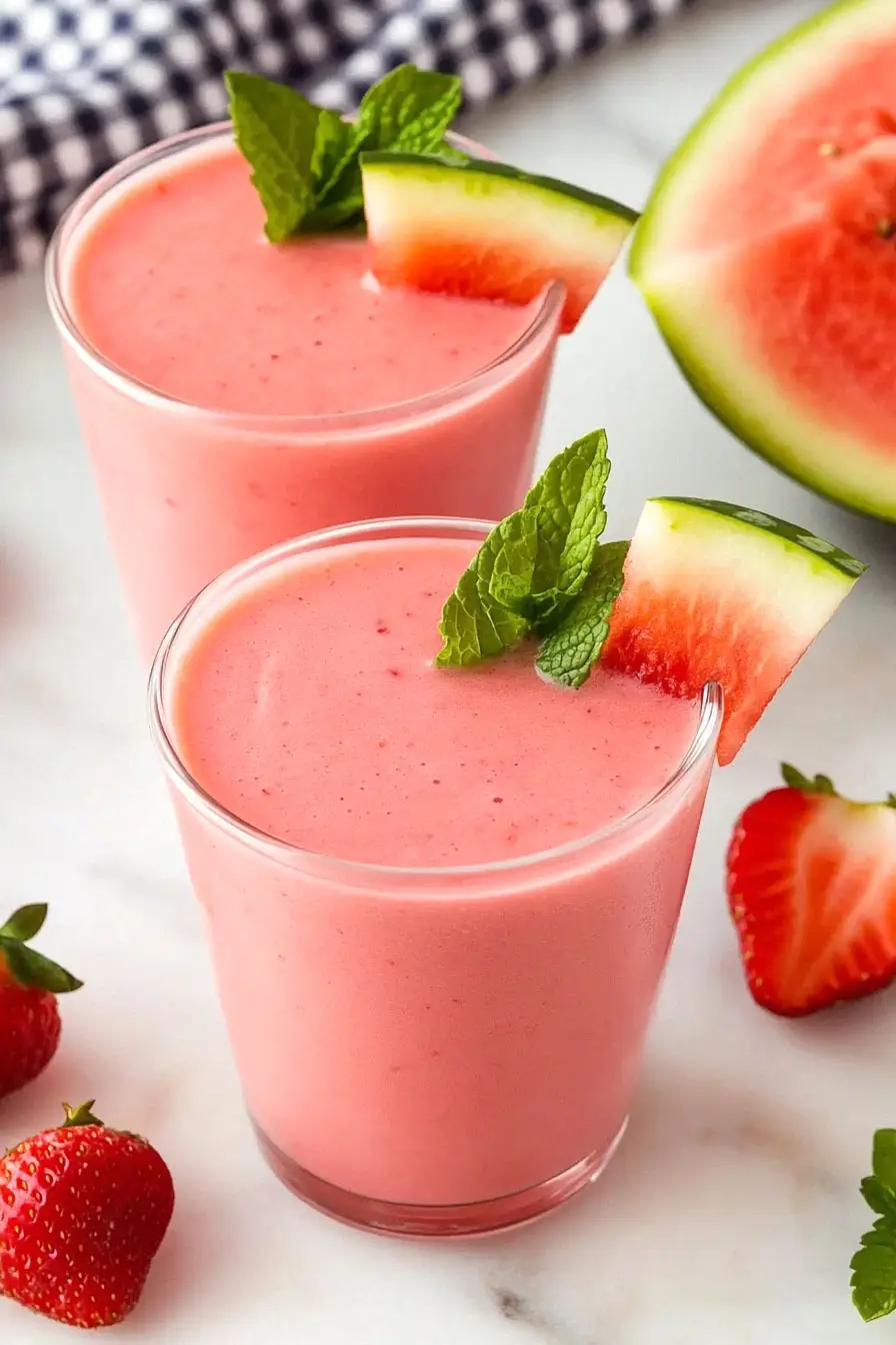 Easy Watermelon Yogurt Smoothie