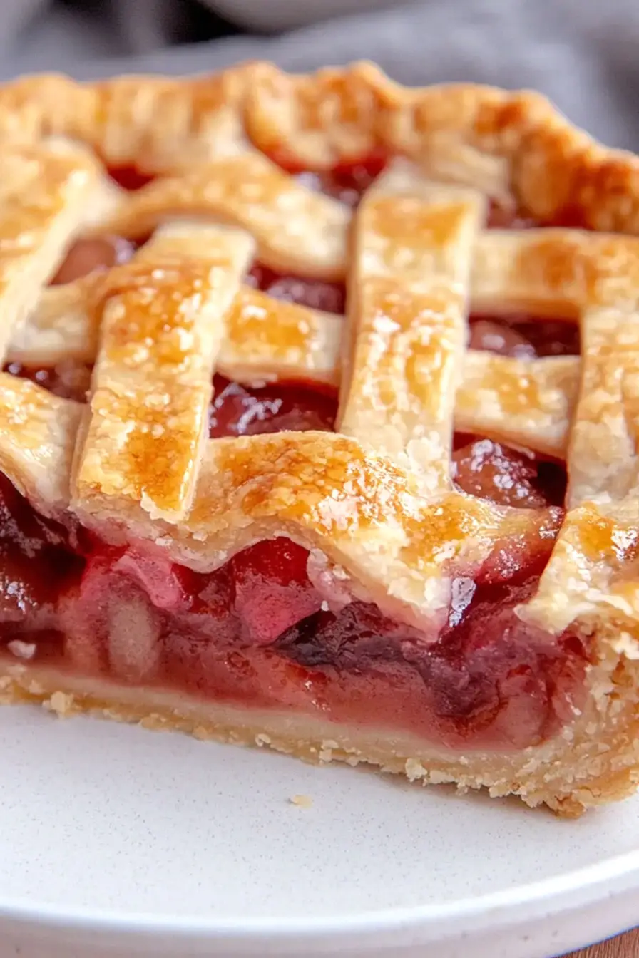 Juicy Rhubarb Pie Using Frozen Rhubarb