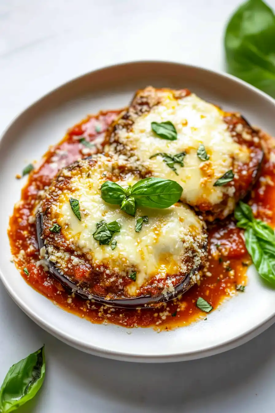 Quick Air Fryer Eggplant Parmesan