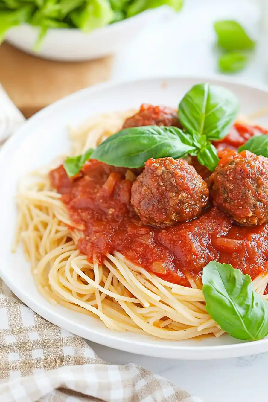 Flavorsome Spaghetti and Dairy Free Meatballs