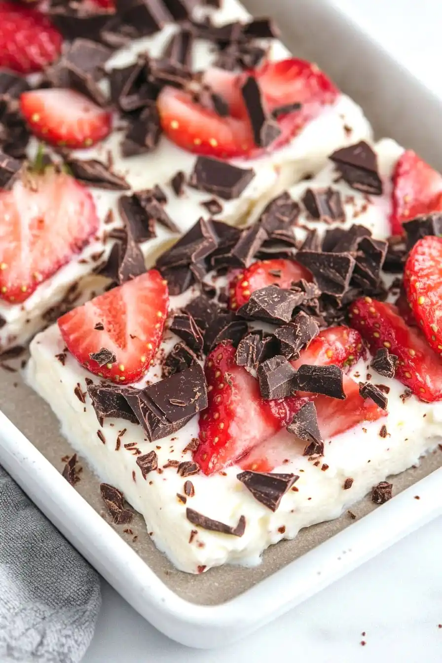 Easy Dark Chocolate Greek Yogurt Bark