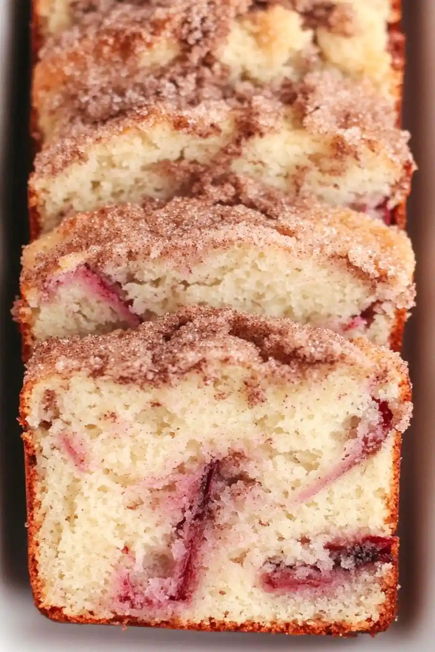Moist Rhubarb Quick Bread