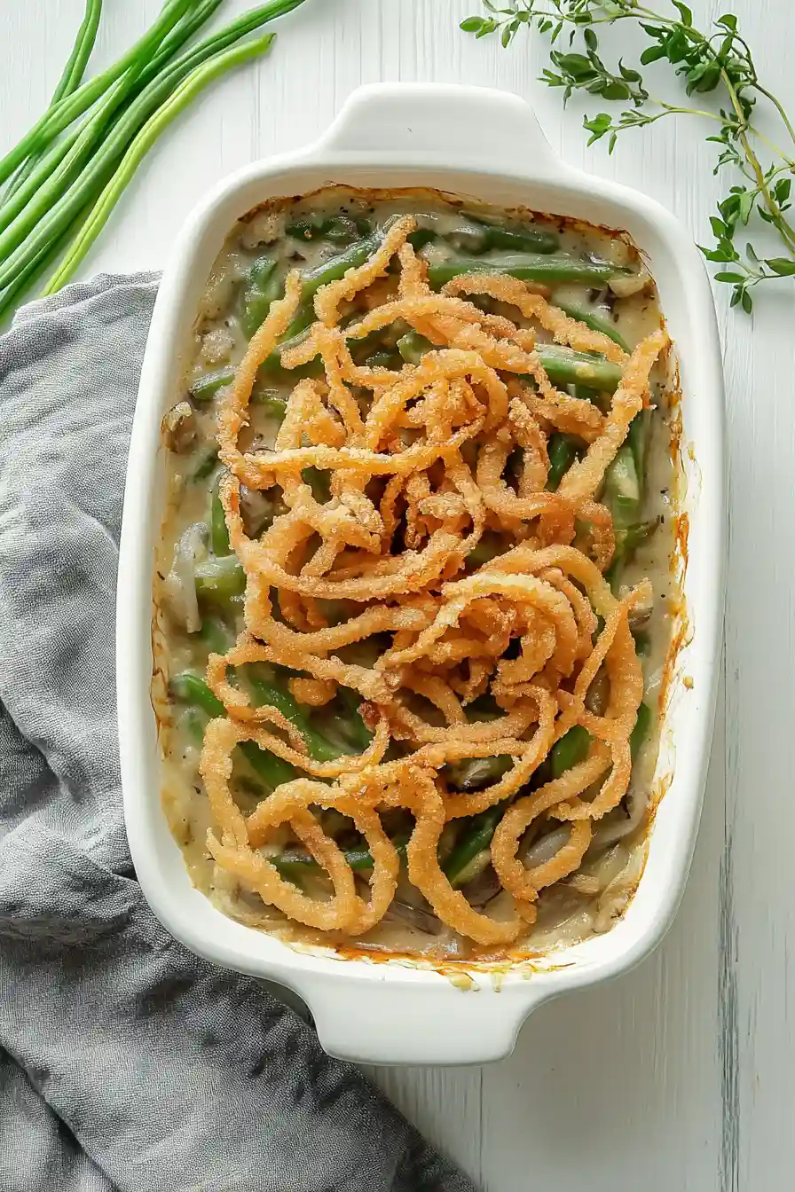 Healthy Whole30 Green Bean Casserole