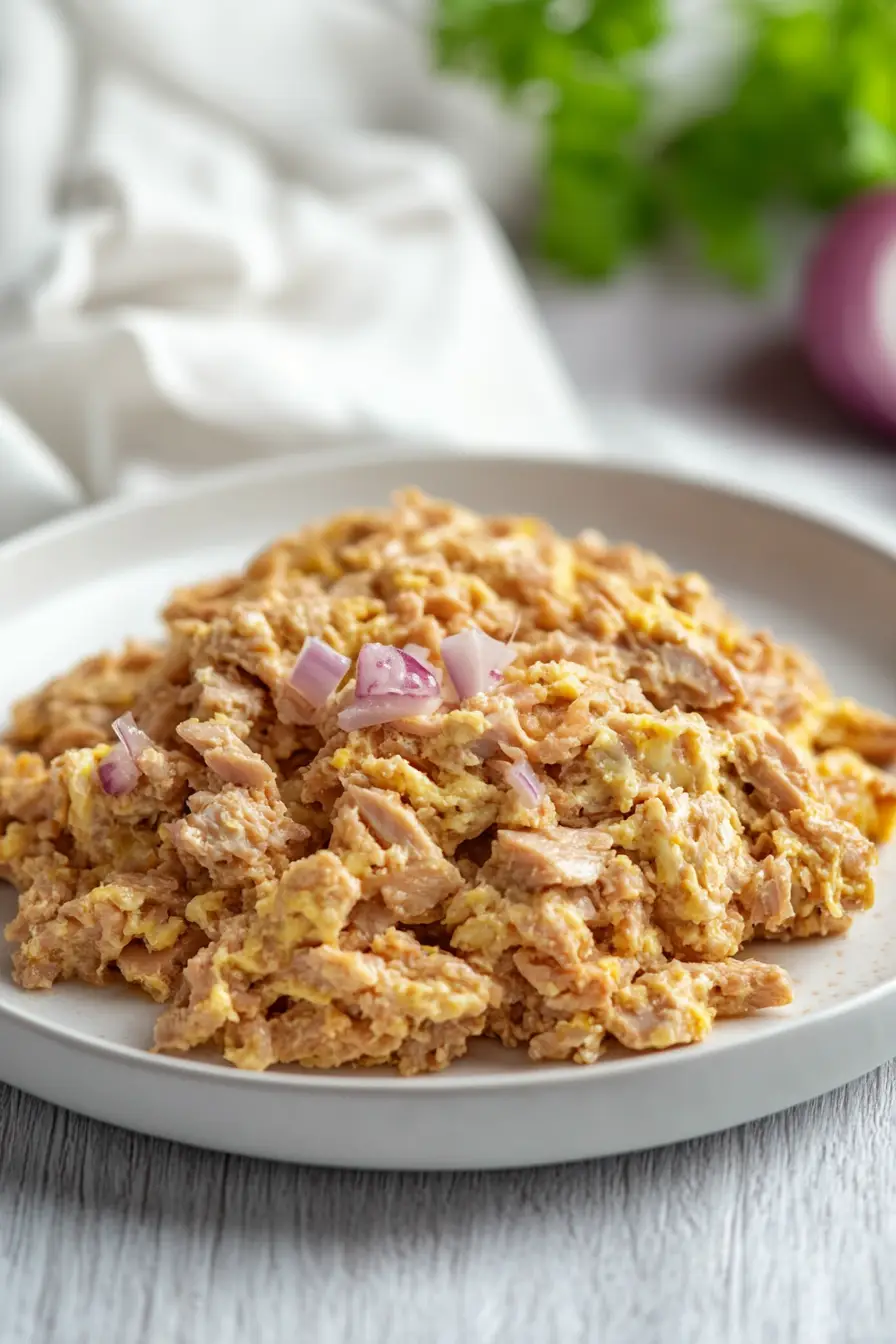 Healthy Canned Tuna with Egg Dish