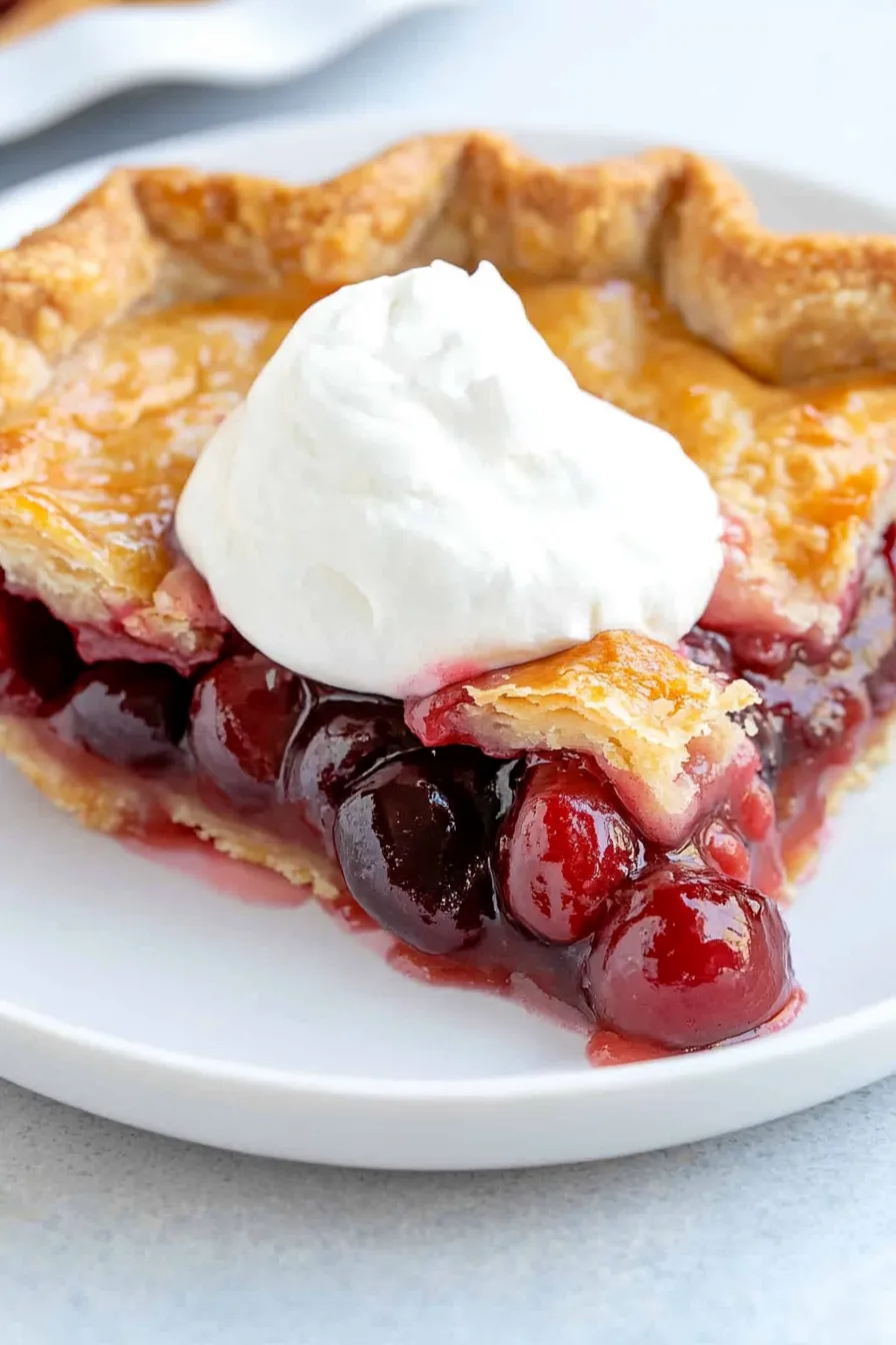 Delicious Cherry Pie with Fresh Cherries