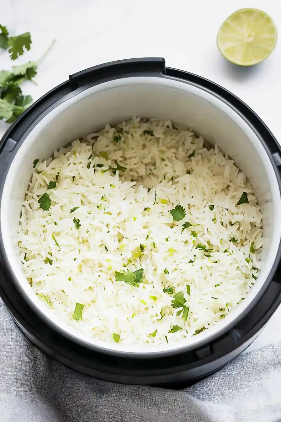Zesty Rice Cooker Cilantro Lime Rice