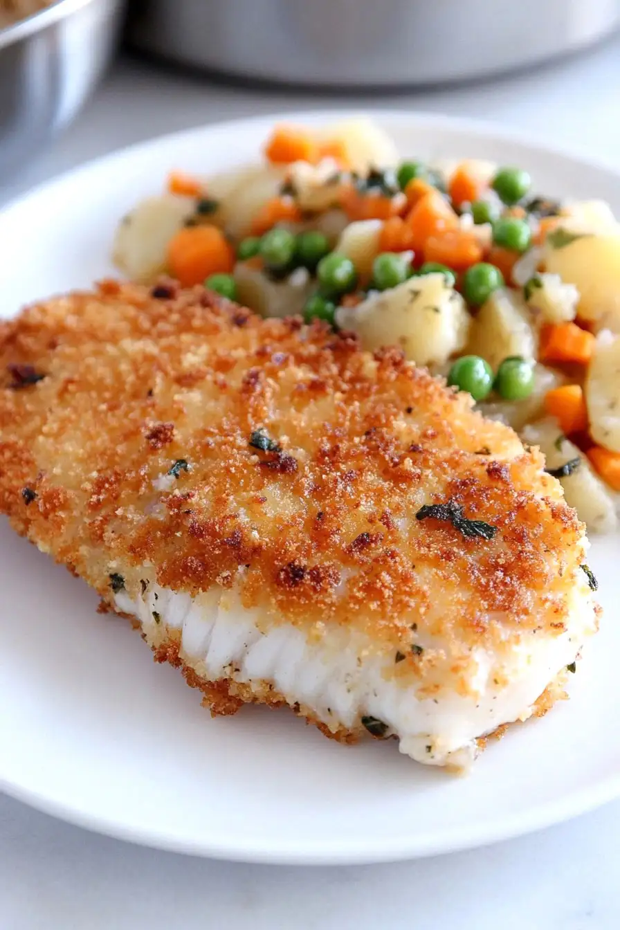 Healthy Panko Crusted Orange Roughy