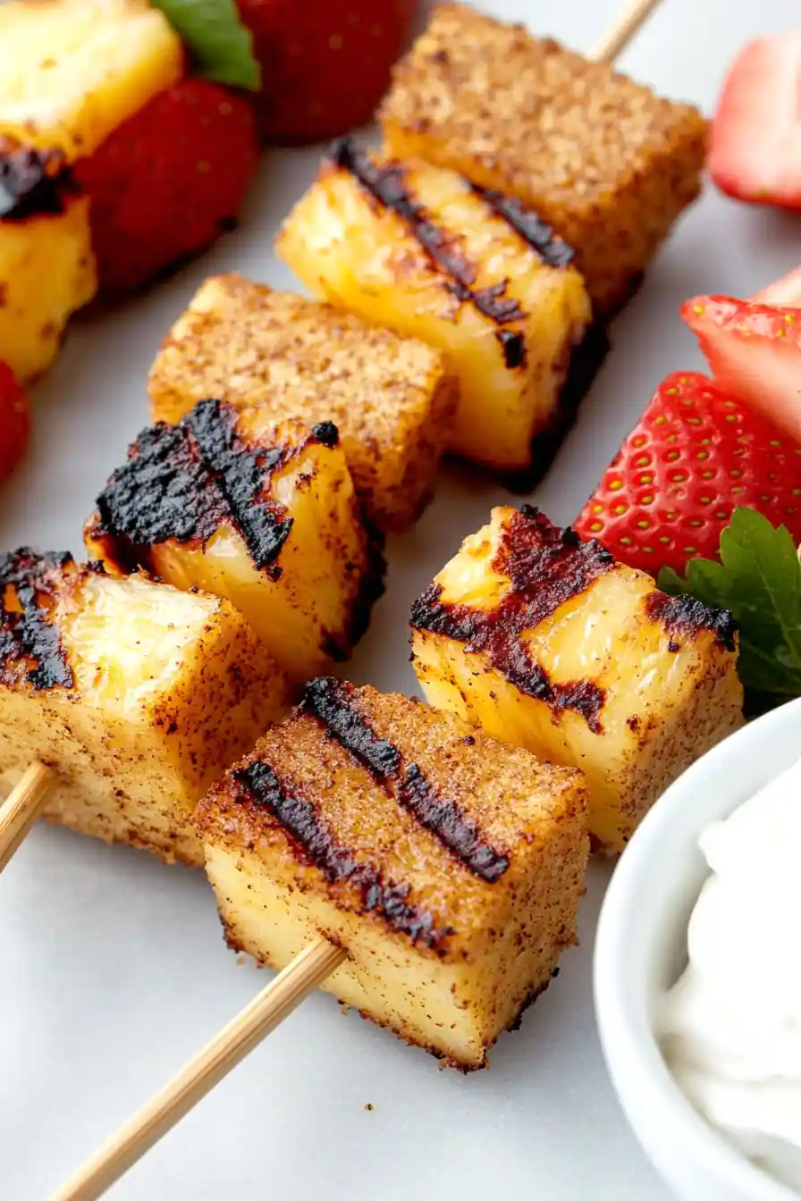 Easy Pound Cake Fruit Kabobs