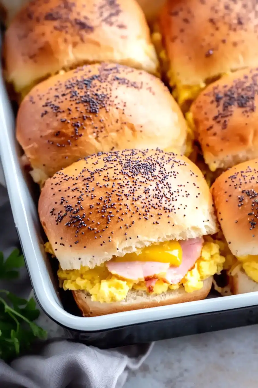 Best Ham, Egg and Cheese Breakfast Sliders