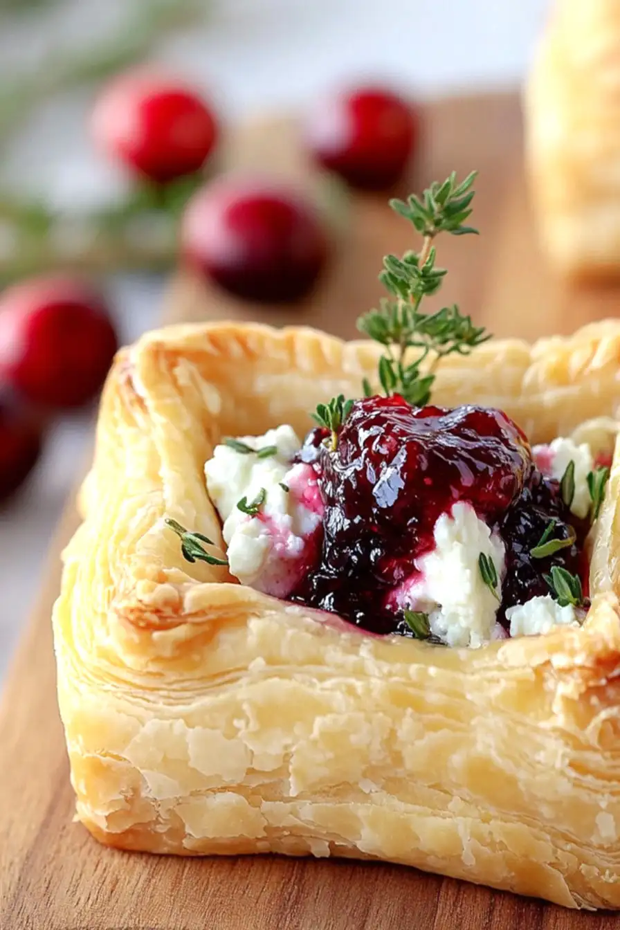 Easy Goat Cheese Puff Pastry