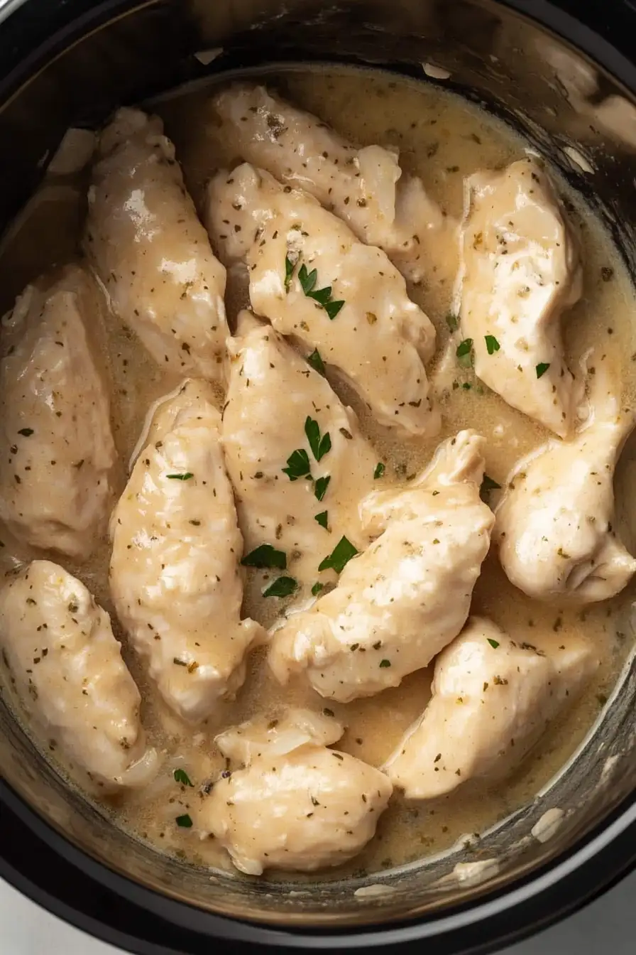 Tender Crockpot Chicken Tenders