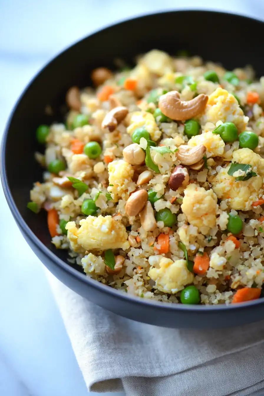 Healthy Cauliflower Egg Fried Rice