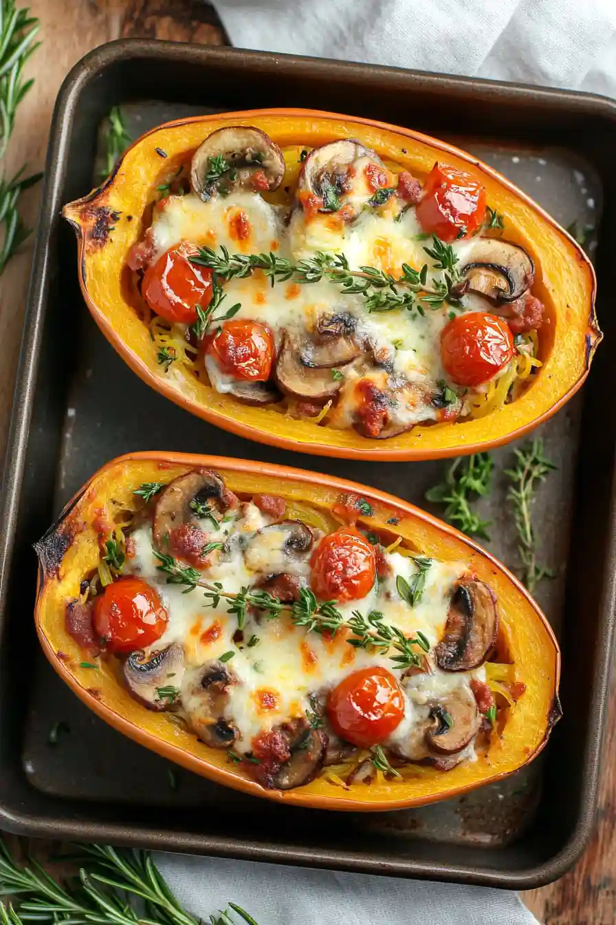 Juicy Italian Sausage Spaghetti Squash