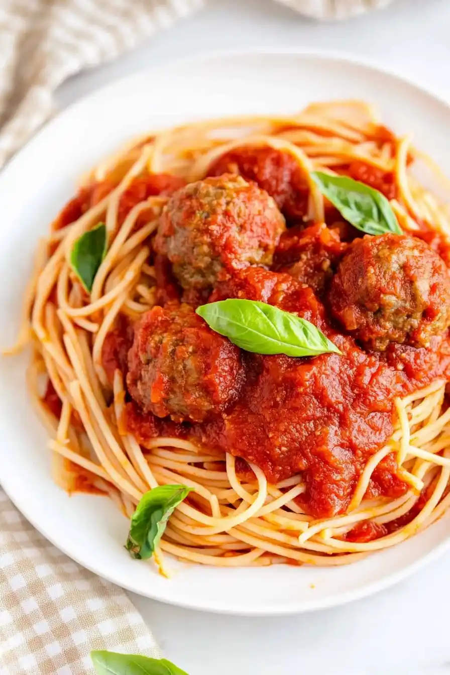 Flavorsome Spaghetti and Dairy Free Meatballs