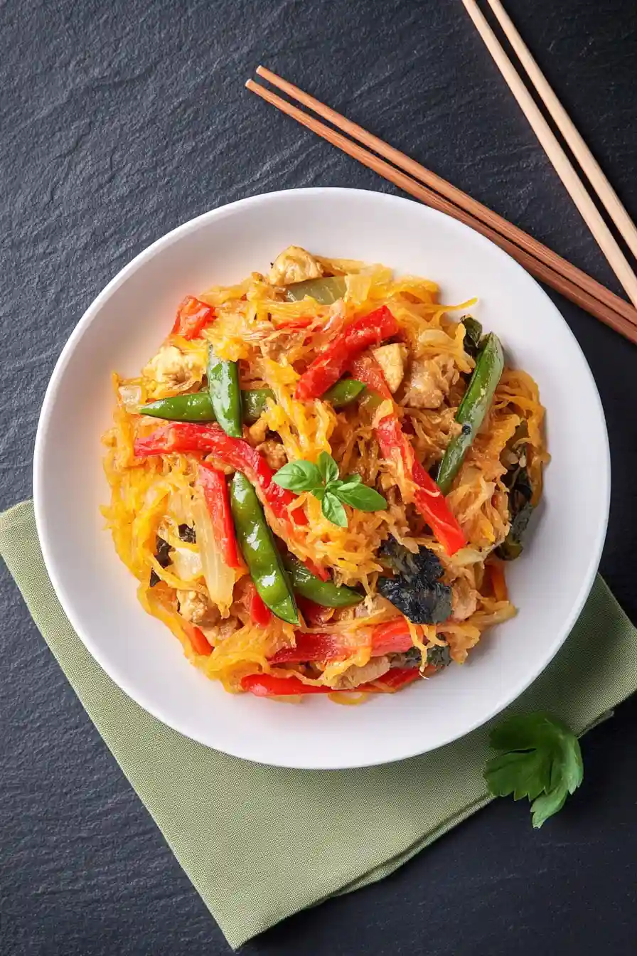 Delicious Spaghetti Squash Lo Mein Recipe