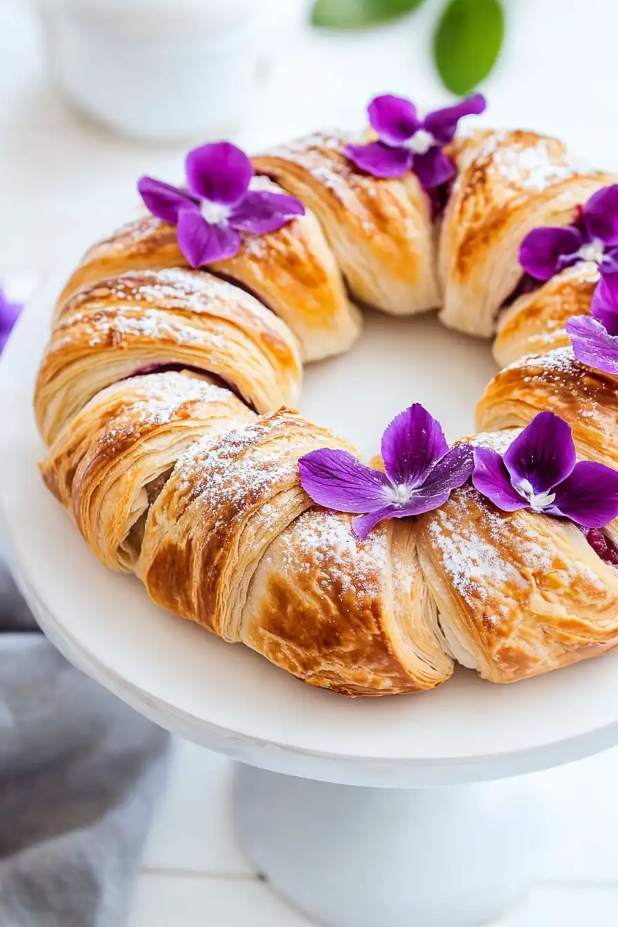 Quick Easter Puff Pastry Wreath
