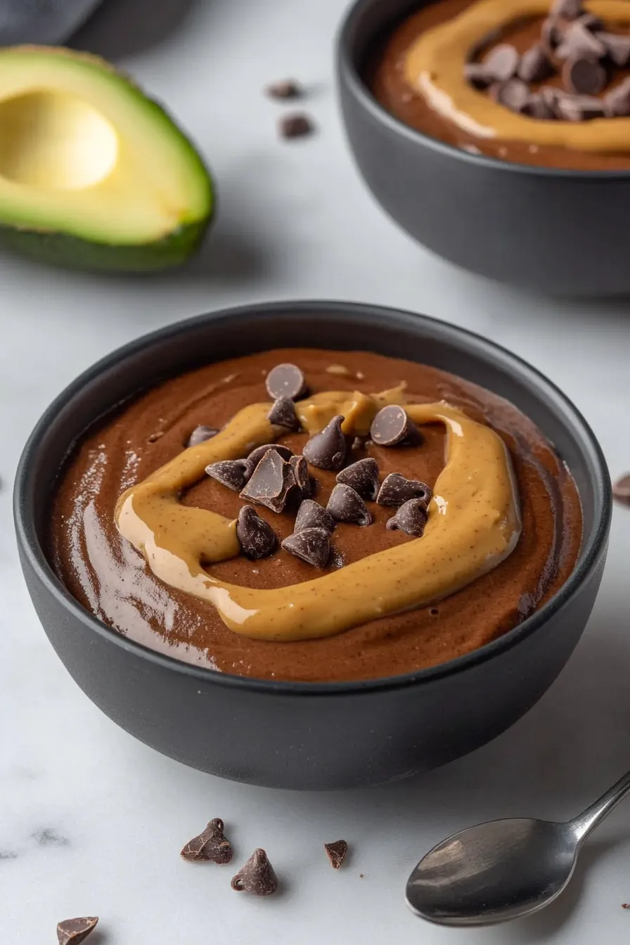 Best Peanut Butter Chocolate Avocado Mousse