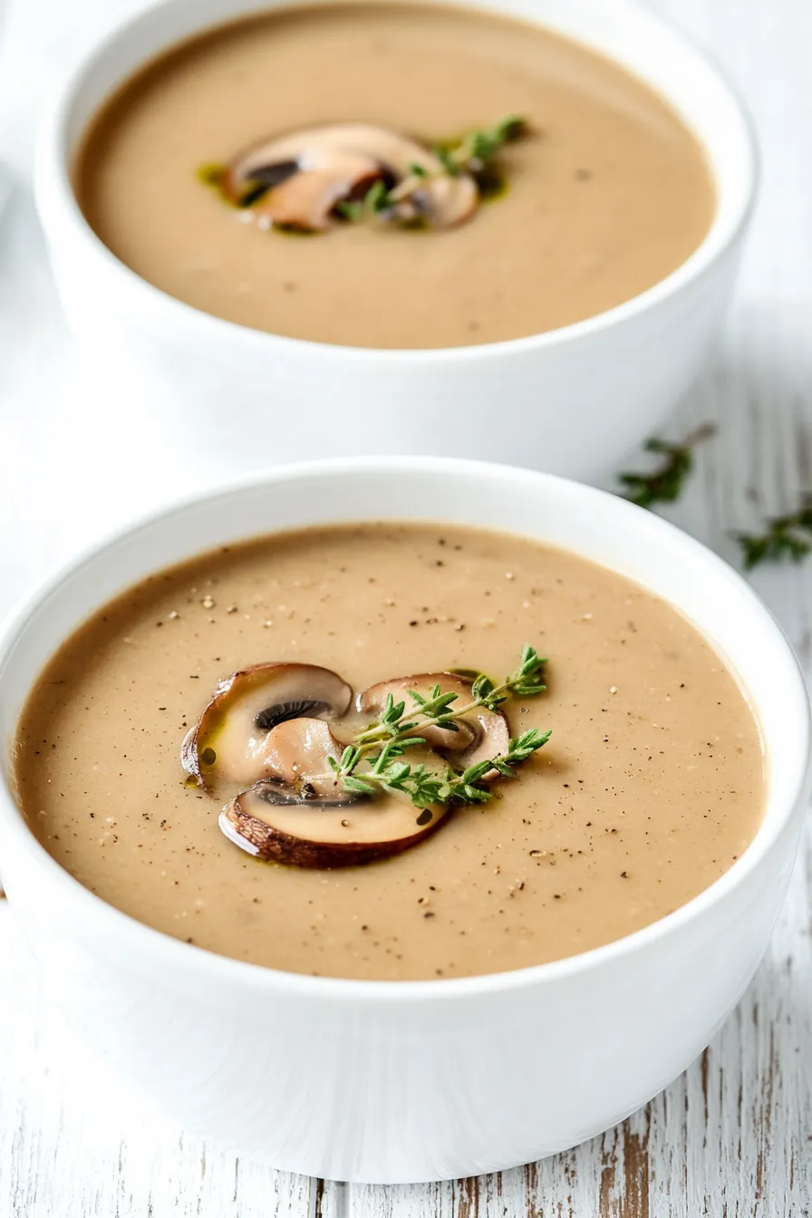 Rich Dairy-Free Instant Pot Mushroom Soup