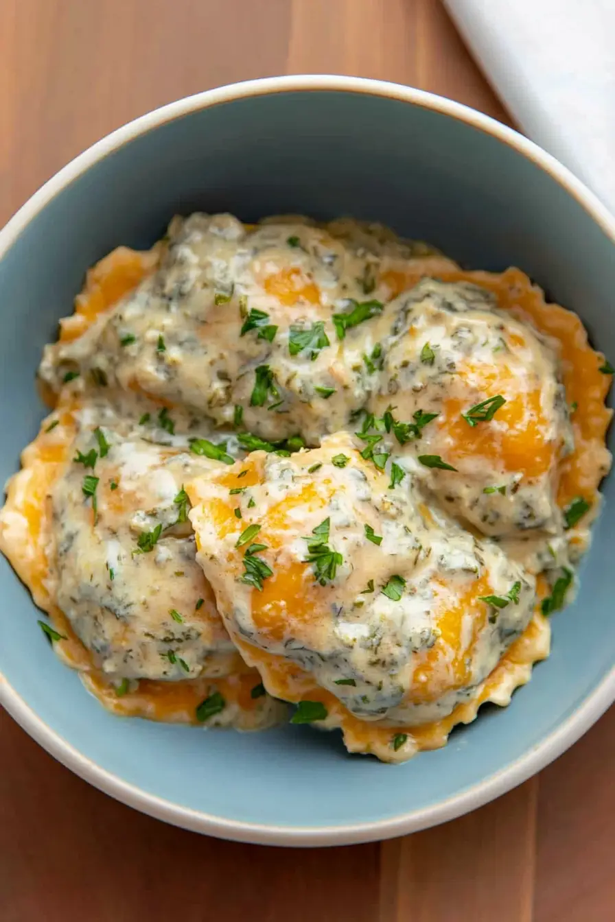 Easy Butternut Squash Ravioli with Maple Cream Sauce
