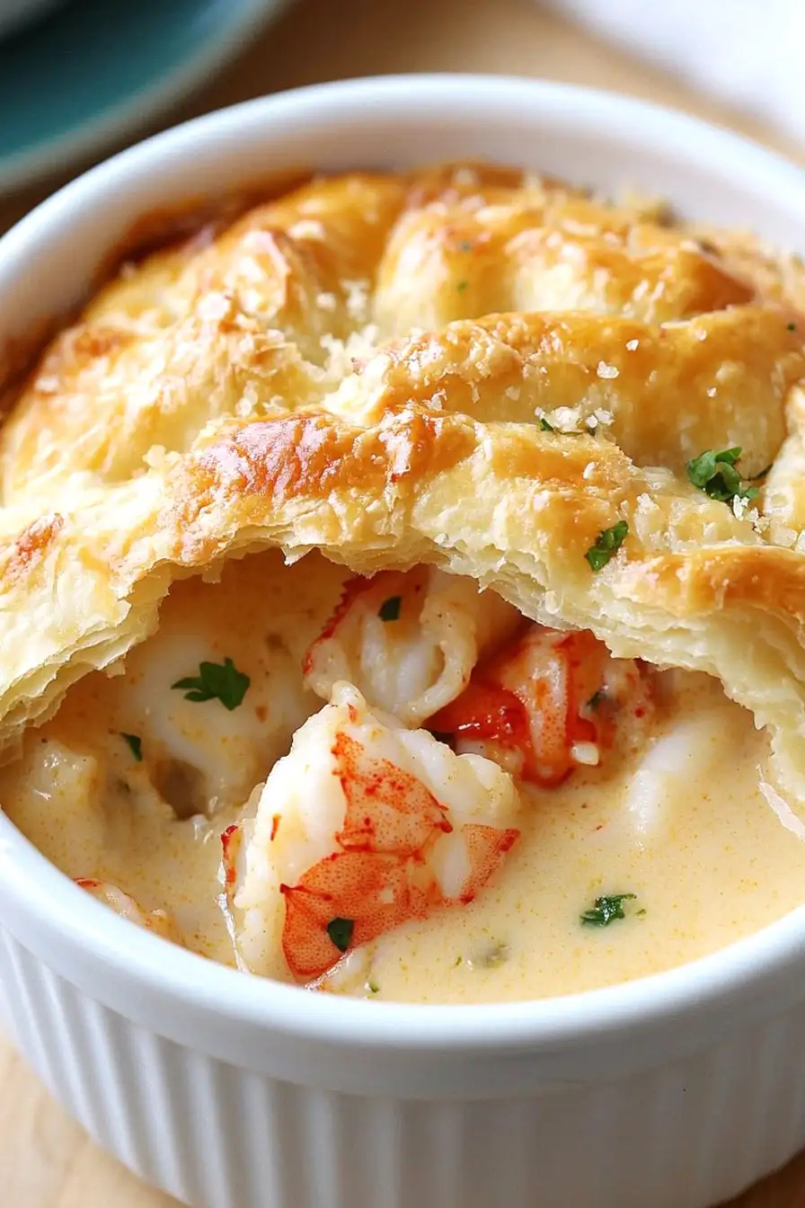 Easy Lobster Bisque en Croute
