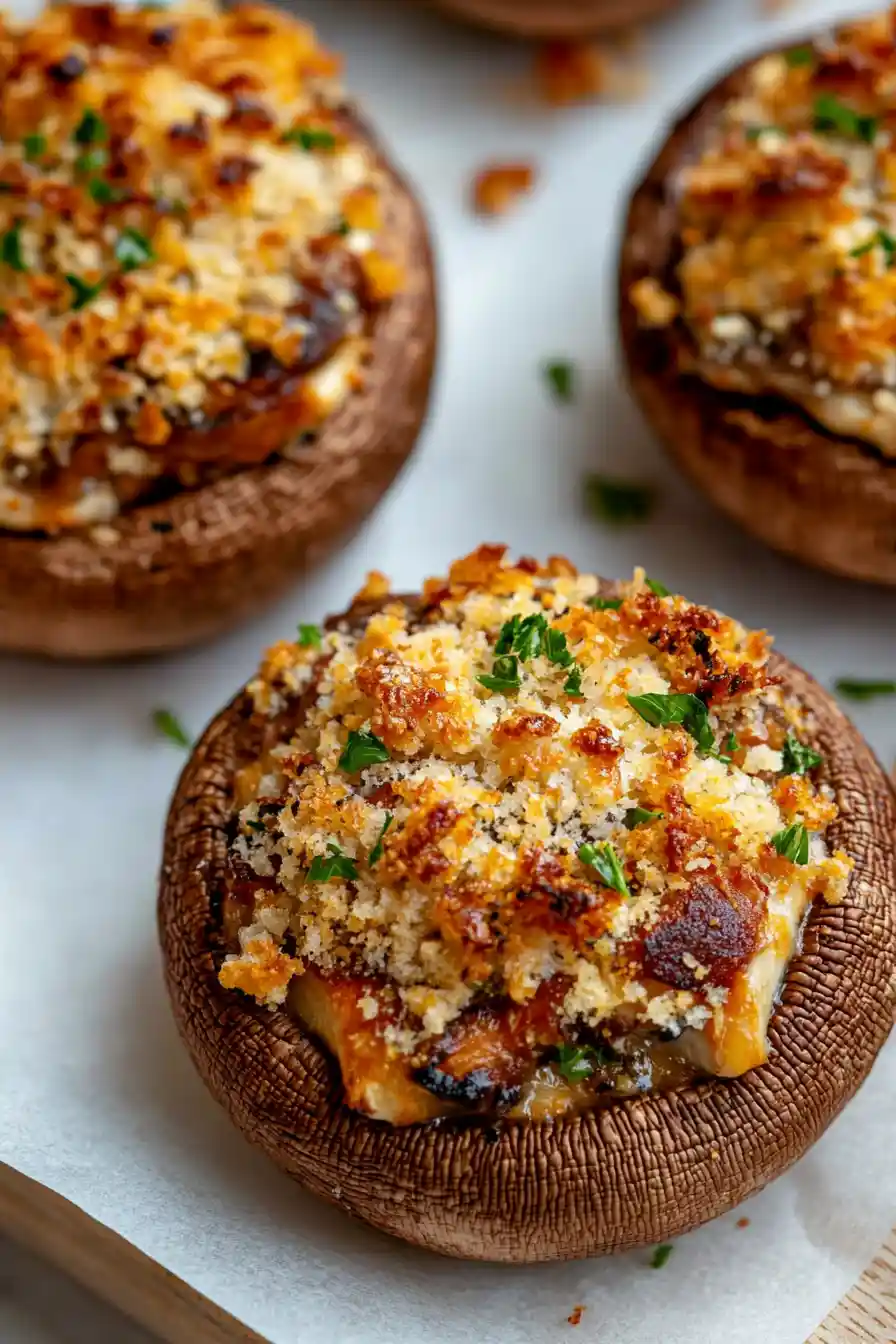 Flavorful Garlic Parmesan Stuffed Mushrooms