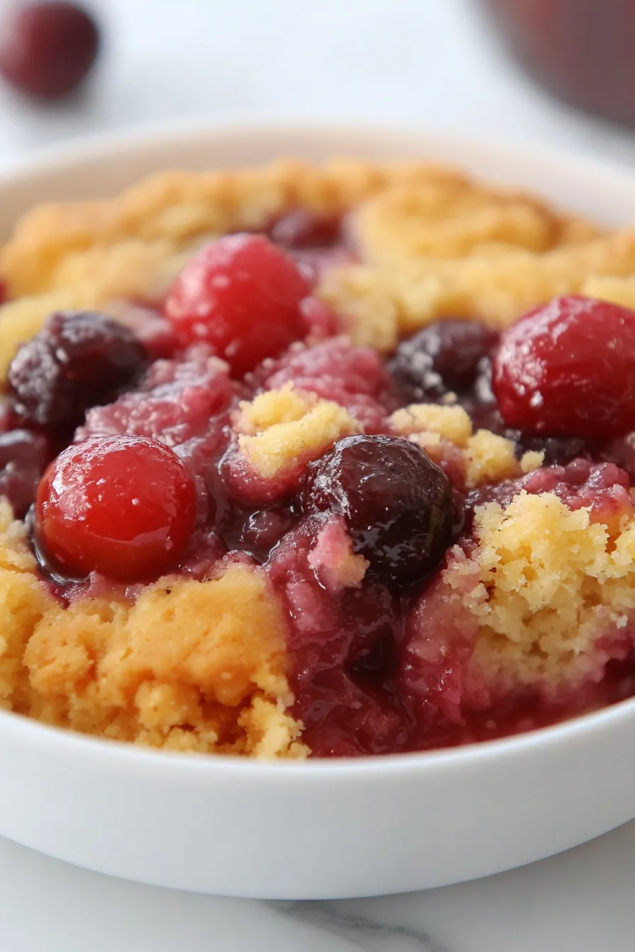 Quick Cherry Dump Cake