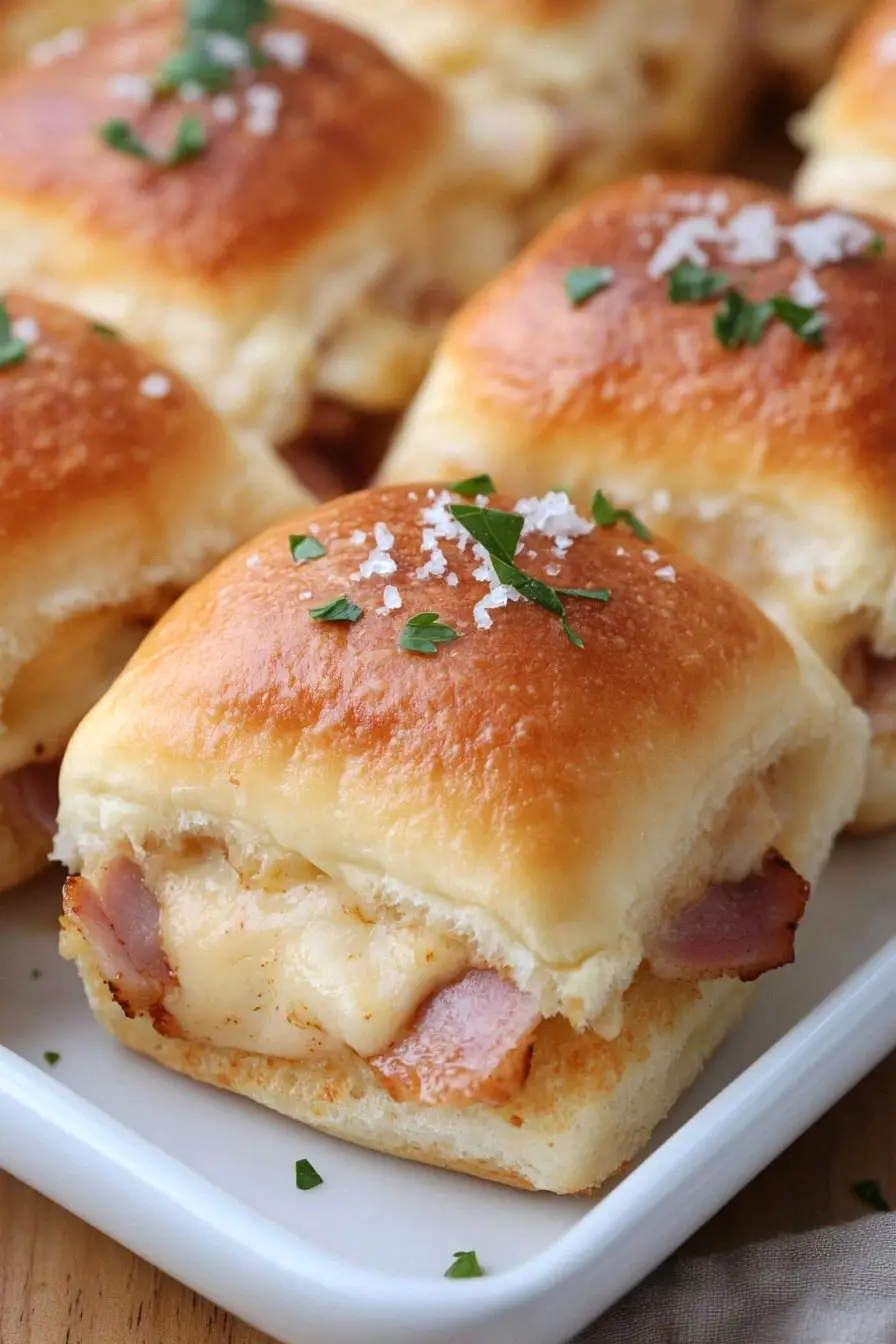 Delicious Ham and Colby Jack Cheese Sliders