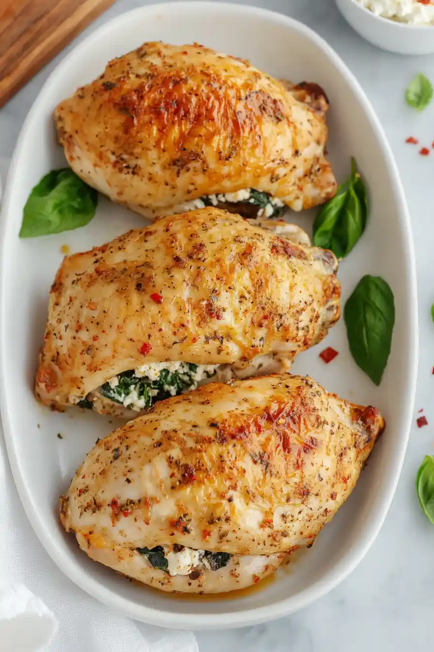 Juicy Mediterranean Stuffed Chicken Breast