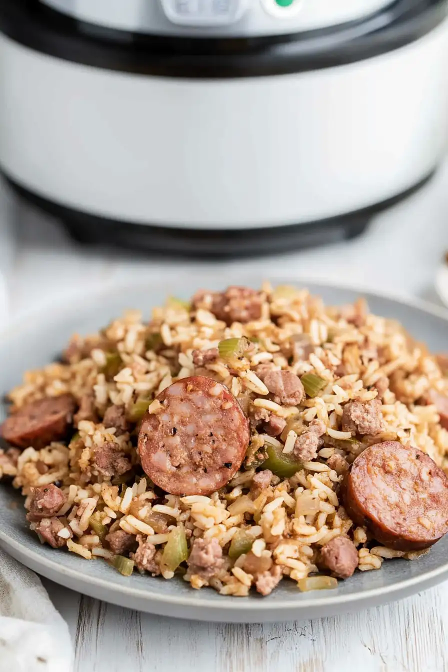 Juicy Rice Cooker Jambalaya