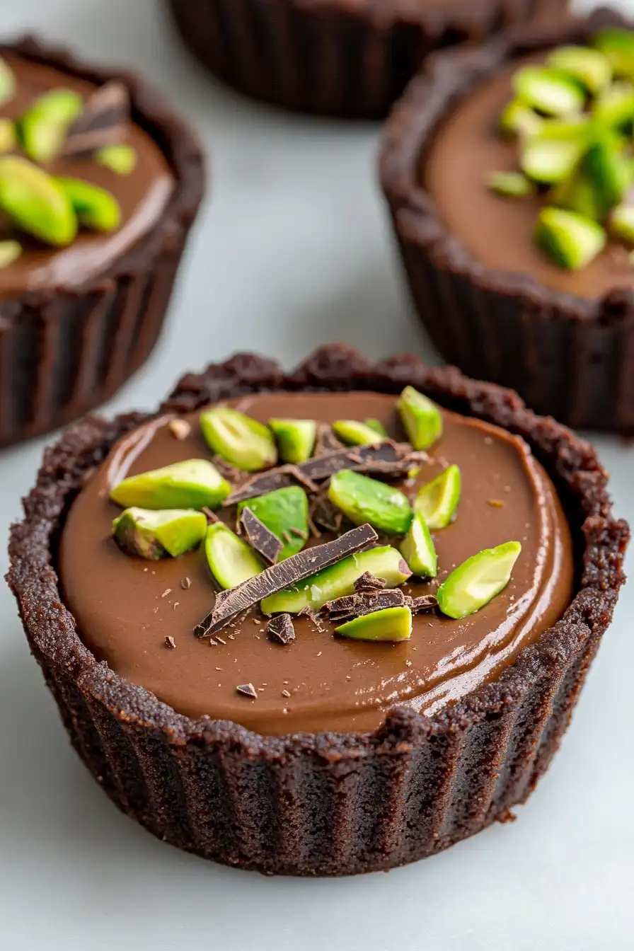 Healthy Avocado Chocolate Mousse Tart