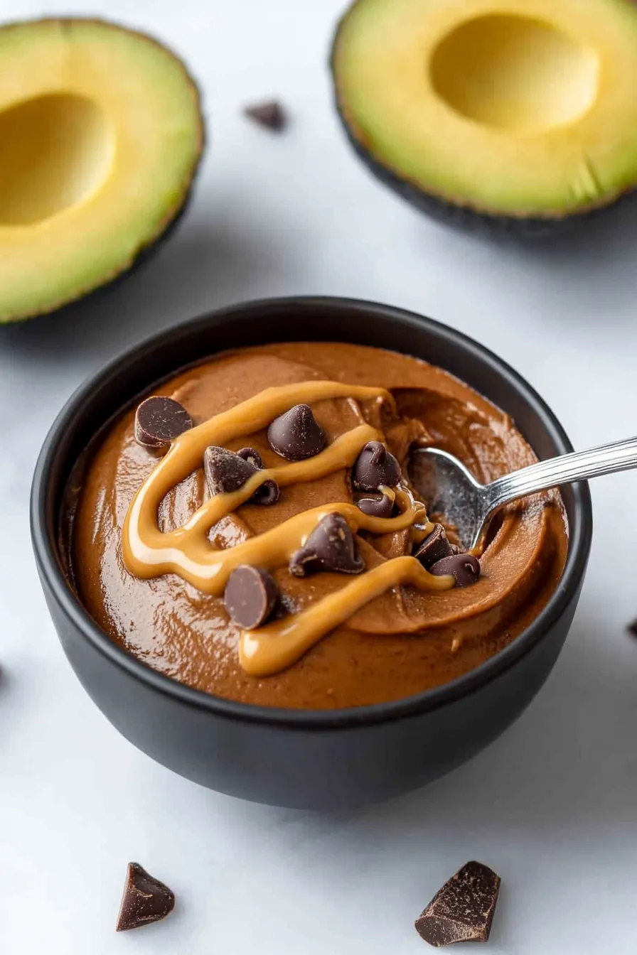 Best Peanut Butter Chocolate Avocado Mousse