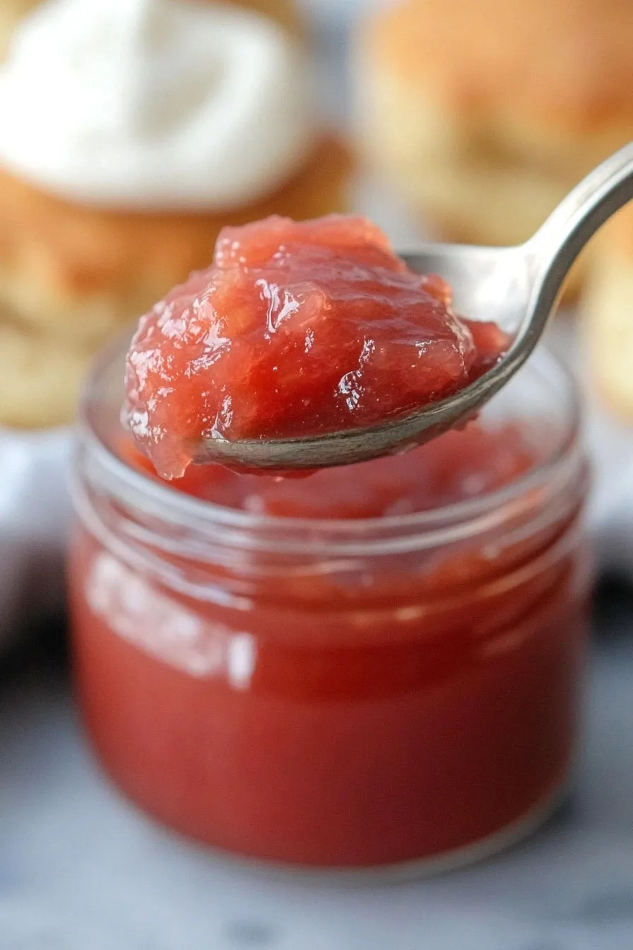 Homemade Rhubarb Ginger Jam