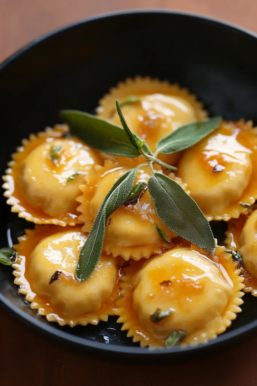Flavorful Vegan Butternut Squash Ravioli