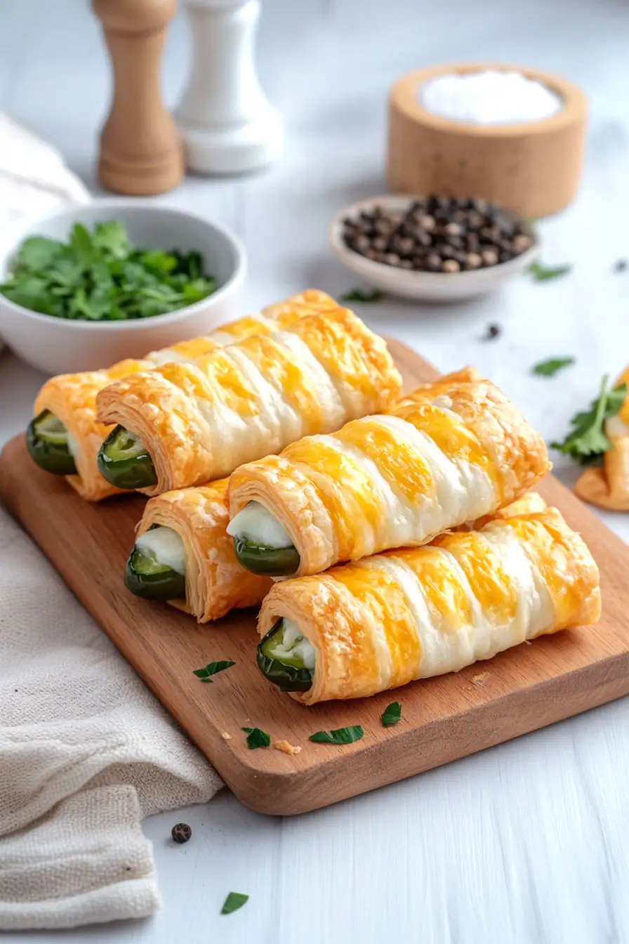 Tasty Puff Pastry Jalapeno Poppers