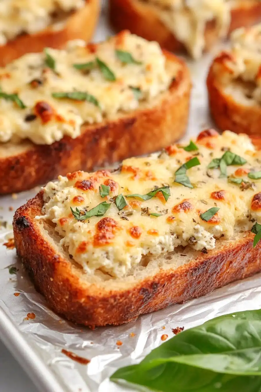 Savory Ricotta Garlic Bread
