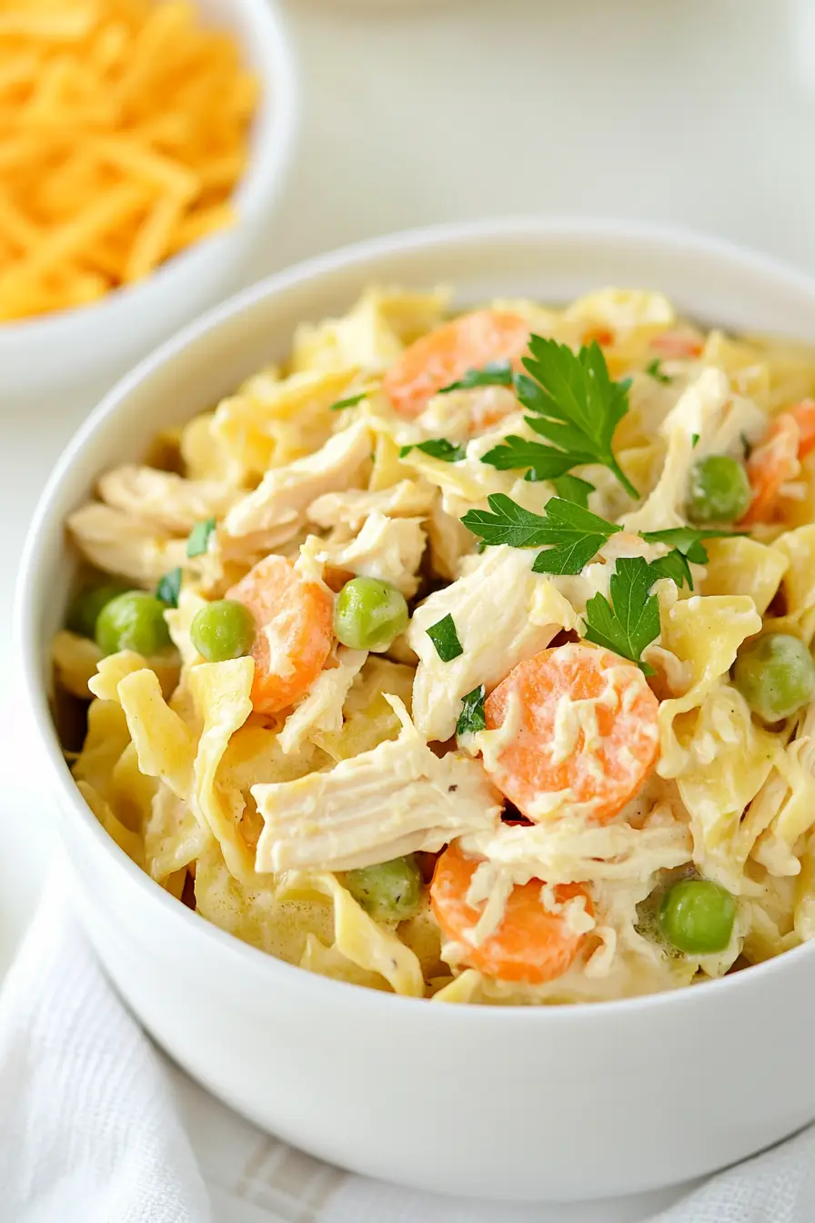 One-Pot Instant Pot Chicken Noodle Casserole