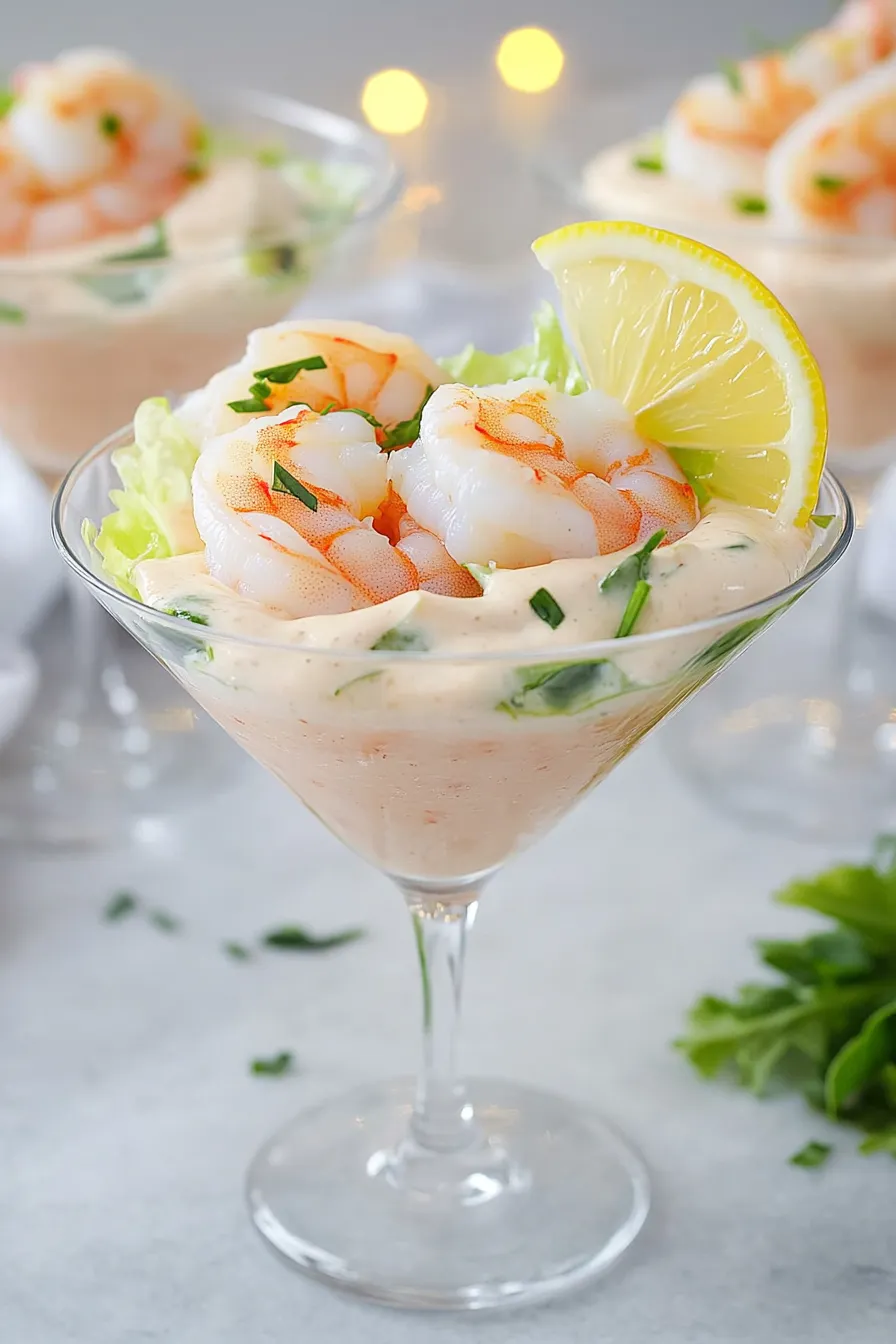 Elegant Shrimp Cocktail with Marie Rose Sauce