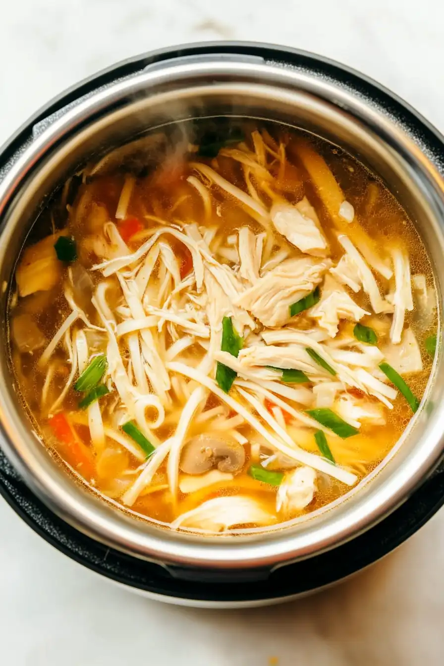 Flavorful Instant Pot Chicken Udon Noodle Soup