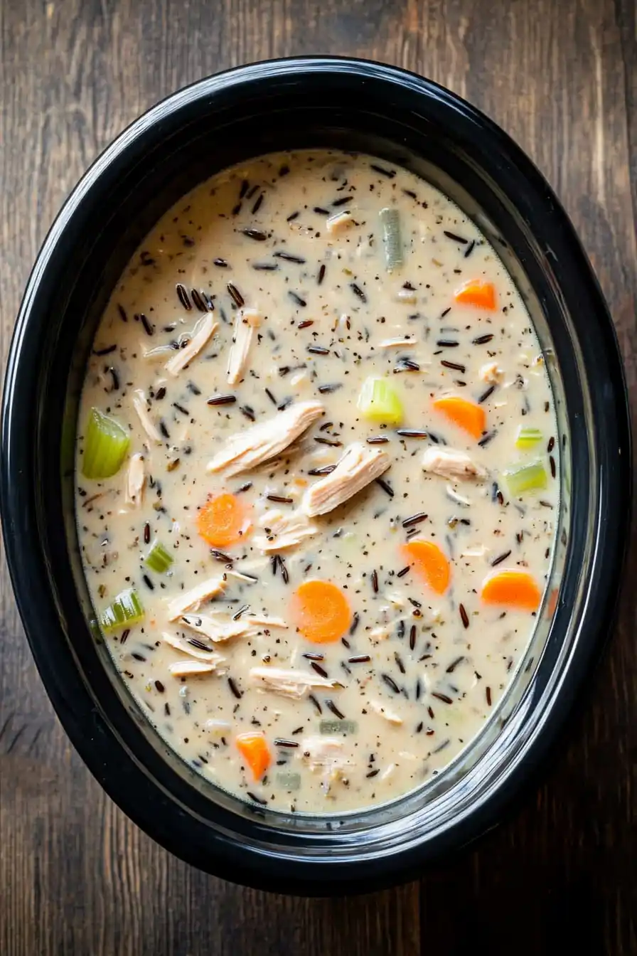 Best Crockpot Chicken Wild Rice Soup
