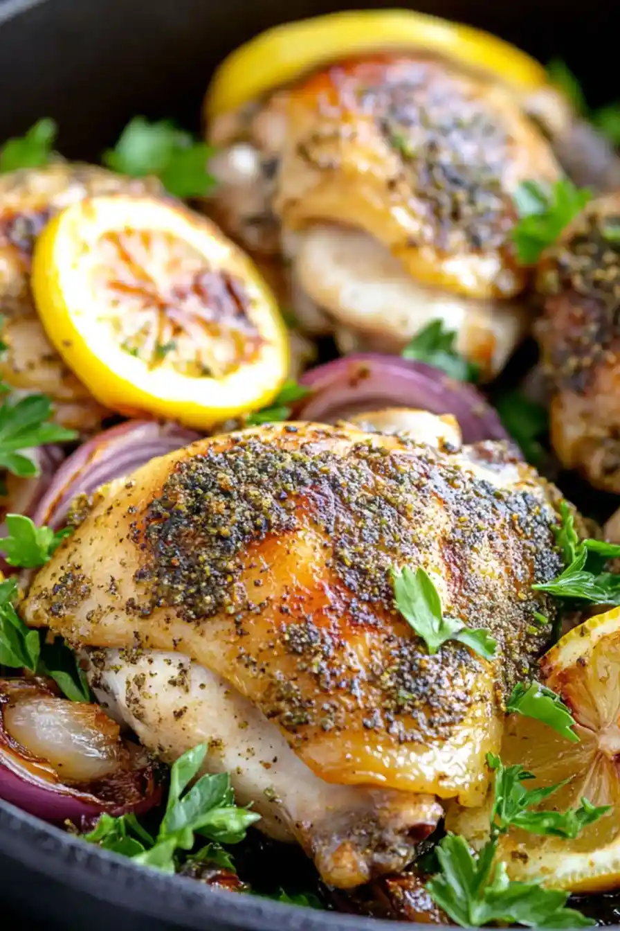 Healthy Zaatar Chicken Thighs